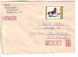 GOOD HUNGARY Postal Cover To ESTONIA 1983 - Good Stamped: Rockwell - Lettres & Documents