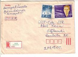 GOOD HUNGARY " REGISTERED " Postal Cover To ESTONIA 1981 - Good Stamped: Tower ; Space - Cartas & Documentos