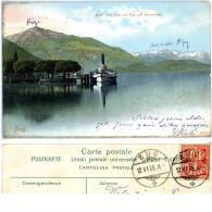 Zug, Blick Vom Quai Auf Rigi Und Berneralpe, Dampfer, 12.6.1905 - Zugo