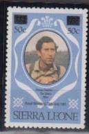 EUROPE  GRANDE BRETAGNE  COLONIES  SIERRA LEONE    1982   N° 513   COTE  1.10  EUROS     ( 241) - Sierra Leone (...-1960)