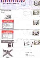 5 X GOOD FINLAND Postal Covers 2010/12 - Good Stamped: Winter Landscape - Cartas & Documentos