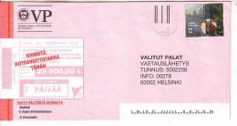 GOOD FINLAND Postal Cover 2012 - Good Stamped: Moose - Brieven En Documenten