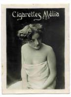 CHROMO CIGARETTES MELIA ALGER PIN UP : "Femme En Tenue De Nuit" - Nuisette - Melia