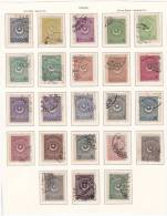 TURQUIE  REPUBLIQUE SERIE COMPLETE AVEC VARIETES OBLITERES. - Used Stamps