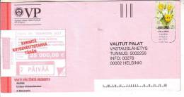 GOOD FINLAND Postal Cover 2012 - Good Stamped: Flowers - Cartas & Documentos