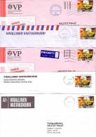 5 X GOOD FINLAND Postal Covers 2010/12 - Good Stamped: Retro Boots - Lettres & Documents