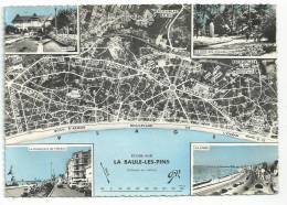 Delcampe - CPSM étude IGN Sur L'extension De La Baule Les Pins , Plan + POSTE+ LA PLAGE+ Le Parc Des DRIADES, Voir Scan Verso - Maps