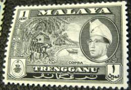 Trengganu 1957 Copra And Sultan 1c - Mint - Trengganu