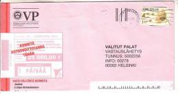 GOOD FINLAND Postal Cover 2012 - Good Stamped: Flowers - Brieven En Documenten