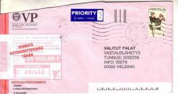 GOOD FINLAND Postal Cover 2012 - Good Stamped: Flowers - Brieven En Documenten