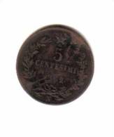 ITALY    5  CENTESIMI   1862 N  (KM# 3.3) - 1861-1878 : Vittoro Emanuele II