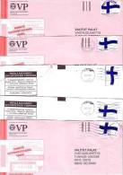 5 X GOOD FINLAND Postal Covers 2012 - Good Stamped: Flag 2011 - Lettres & Documents