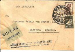 RL167 / UDSSR -  Luftpostbrief 1935 Nach Radebeul B. Dresden - Briefe U. Dokumente