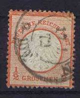 Deutschland, 1872, Mi 3 , Used/cancelled, Kleiner Brustschild - Gebraucht