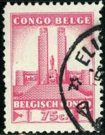 BELGIAN CONGO, CONGO BELGA, 1941, King Albert’s Memorial Monument In Leopoldstad, FRANCOBOLLO USATO, Scott 177 - Used Stamps