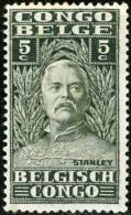 BELGIAN CONGO, CONGO BELGA, 1928, The Explorer Henri Morton Stanley, FRANCOBOLLO NUOVO (MLH*), Scott 115 - Unused Stamps