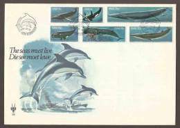 South West Africa SWA - 1980 - Whales - Complete Set On FDC - Wale