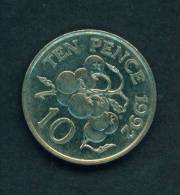 GUERNSEY - 1992 10 Pence Circulated As Scan - Guernsey