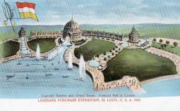 ETATS-UNIS - ST LOUIS - Purchase Exposition - Cascade Garden And Grand Basin - Festival Hall In Centre - St Louis – Missouri