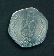 INDIA - 1986 20 Paise Circulated As Scan - Inde