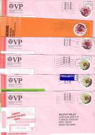 6 GOOD FINLAND Postal Covers 2012 - Good Stamped: Flowers / Dahlia Three Sets Of 2 2011 - Storia Postale