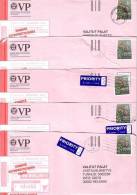 5 GOOD FINLAND Postal Covers 2012 - Good Stamped: Flowers 2010 - Lettres & Documents