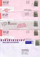 5 GOOD FINLAND Postal Covers 2012 - Good Stamped: Flowers 2010 - Lettres & Documents
