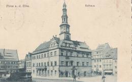 Pirna A. Elbe, Rathaus, Um 1912 - Pirna