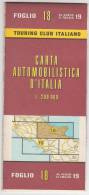 PBJ/42 Carta Automobilist. D´Italia Foglio 18-19 Touring Club It.1960/Termoli/Campobass O/Foggia/Napoli/Salerno/A Vellin - Roadmaps