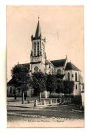 Aillant Sur Tholon Vue Sur L'eglise Prise Depuis La Place Avec Les Arbres Ecrite En 1908 Phototypie Breger - Aillant Sur Tholon