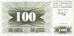 BANCONOTA DELLA BOSNIA ERZEGOVINA - 100 Dinara - Bosnia And Herzegovina