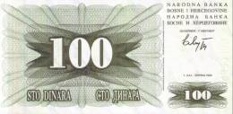 BANCONOTA DELLA BOSNIA ERZEGOVINA - 100 Dinara - Bosnia Erzegovina
