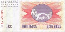 BANCONOTA DELLA BOSNIA ERZEGOVINA - 10 Dinara - Bosnie-Herzegovine