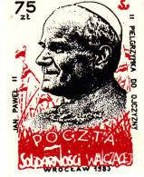 Pape Jean Paul II - 75 Zt - Solidarnosc - Viñetas Solidarnosc