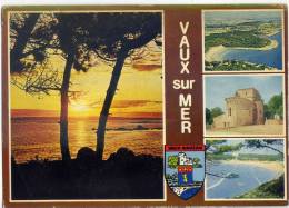 VAUX SUR MER--Vues Diverses (blason VAUX NAUZAN) ,cpm N° 4397  éd Combier - Vaux-sur-Mer