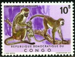 REPUBBLICA DEMOCRATICA DEL CONGO, 1971, MONKEYS, FRANCOBOLLO NUOVO (MNH**), Scott 735 - Nuovi