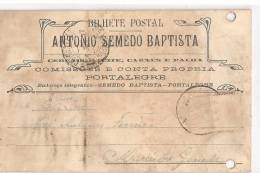 Portalegre - António Semedo Baptista. Comercial (postal Furado) - Portalegre