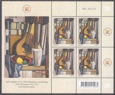 Painting Estonia 2012 MNH Stamp In Block Of 4 + Big Label Treasures From The Estonian Art Museum. Lepo MIkko MI 748 - Impresionismo