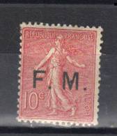 FRANCE  N° 4 Sans Gomme (1906) - Francobolli  Di Franchigia Militare