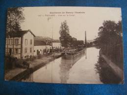 CP ..FROUARD..ENVIRONS DE NANCY..VUE SUR LE CANAL..PENIH..HALLAGE PAR CHEVAL..1910 - Frouard