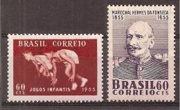 Brazilië    Y/T   605 +  606     (X) - Unused Stamps