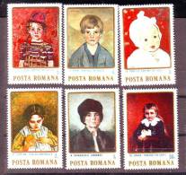 ROMANIA  1984 ** ,  PAINTINGS TABLEAUX, MNH,OG. - Unused Stamps