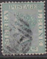 SIERRA LEONE 1872 1/- QV Wmk CC SG 15 U XQ214 - Sierra Leone (...-1960)
