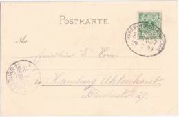 HARZ Ilsefälle Color Litho Meissner & Buch Bahnpost HARZB WERNIGERODE - HEUDEBER ZUG 957 39.8.1899 TOP-Erhaltung - Macchine Per Obliterare (EMA)