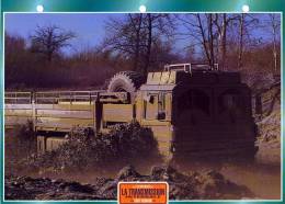 FICHE CARTONNE 25x18.5 CM CAMION DOC.AU DOS VOIR SCAN SERIE TECHNIQUE TRANSMISSION INTEGRALE TOUT TERRAIN - Camions