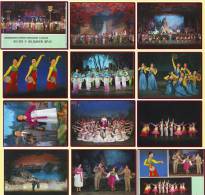 DPR North Korea - Musical Propaganda Booklet With 10 Postcards, Patriotic Dance & Opera, Ballet - Tanz
