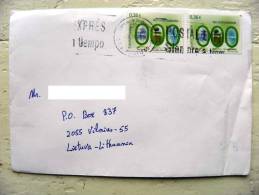 Cover Sent From Spain To Lithuania, No Contaminar - Brieven En Documenten