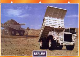 FICHE CARTONNE 25x18.5 CM CAMION DOC.AU DOS VOIR SCAN SERIE TRAVAUX PUBLICS 1988 BERLINI DP955 - Camion