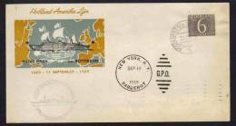 PAQUEBOT - ROTTERDAM - NEW YORK / 1959 ENVELOPPE ILLUSTREE (ref 1659) - Covers & Documents
