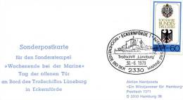 Germany(Berlin)- Stamp Card With Trossschiff "Luneburg" [Eckernforde 30.6.1979] Maritime Postmark - Autres & Non Classés